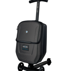 Micro Luggage Black 3.0：キックボード一体型の小型キャリーケース