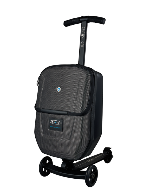 Read more about the article Micro Luggage Black 3.0：キックボード一体型の小型キャリーケース